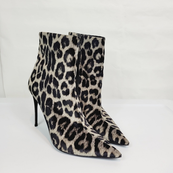 Stella McCartney leopard print heeled booties - Picture 2 of 6